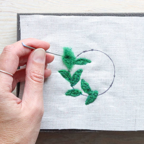 Christmas Wreath Ornament Needle Felting Kit (Beginner)