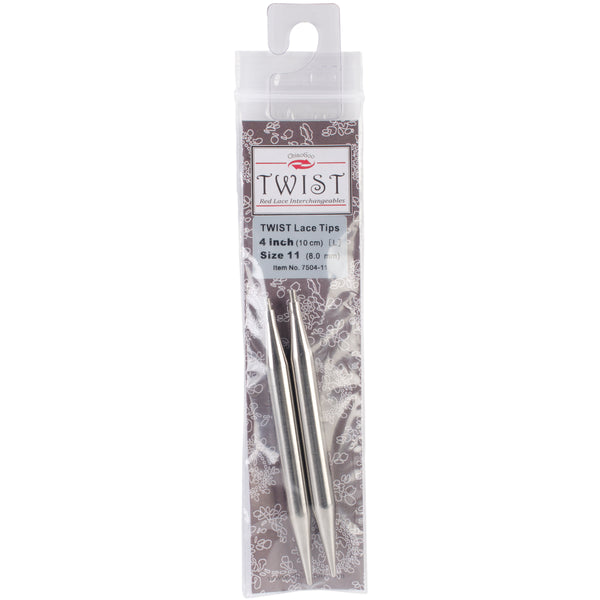 ChiaoGoo TWIST Red Lace Interchangeable Tips 4"