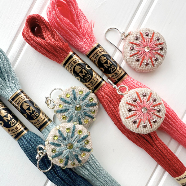 Class: Embroidered Earrings