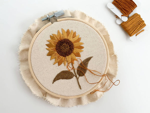 Sunflower Embroidery Kit