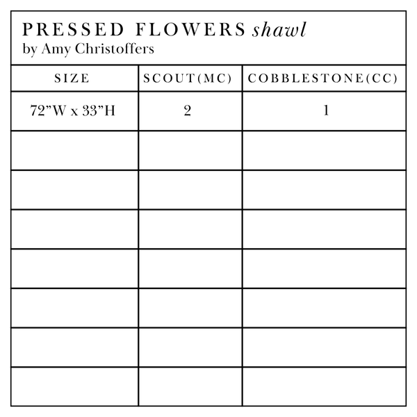 Fall Knit-along: Pressed Flowers by Amy Christoffers
