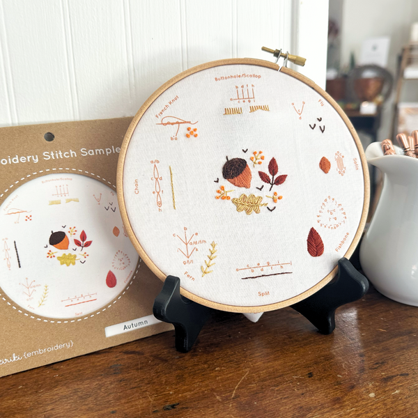 Autumn - Embroidery Stitch Sampler