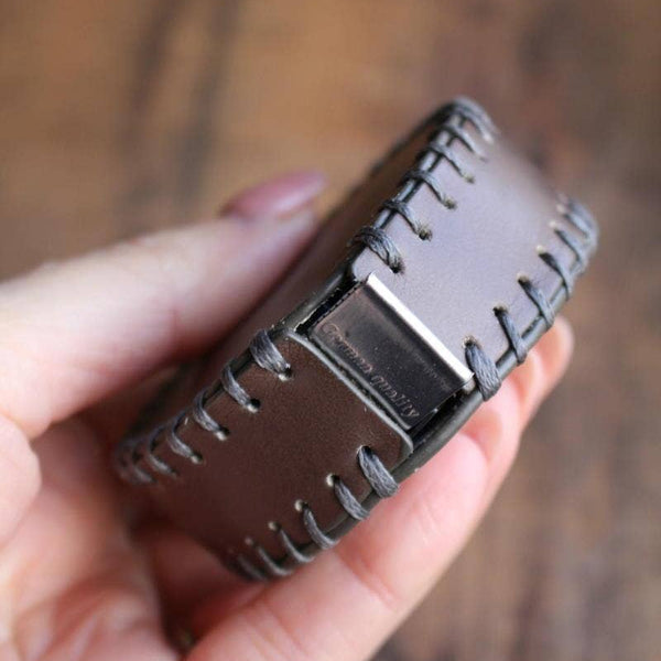 Hand-Stitched Leather Tape Measure