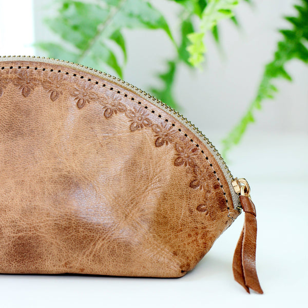 Blossom Handmade Leather Pouch