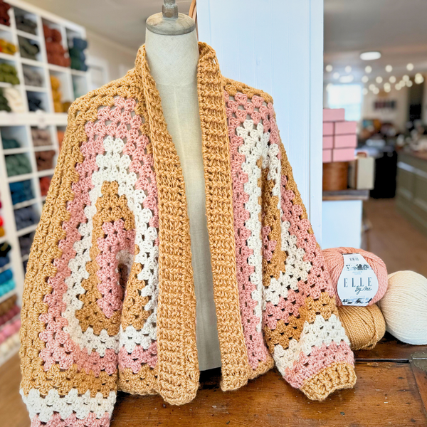 Class: Crochet Hexagon Granny Cardigan