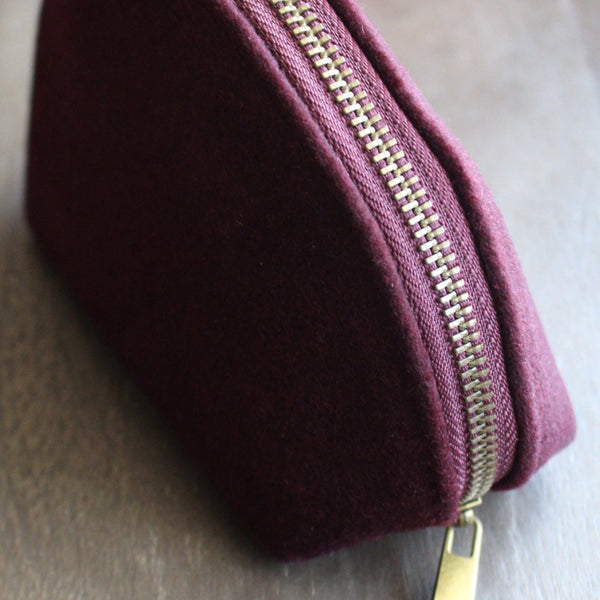 Woolen Zippered Notions Pouch Set