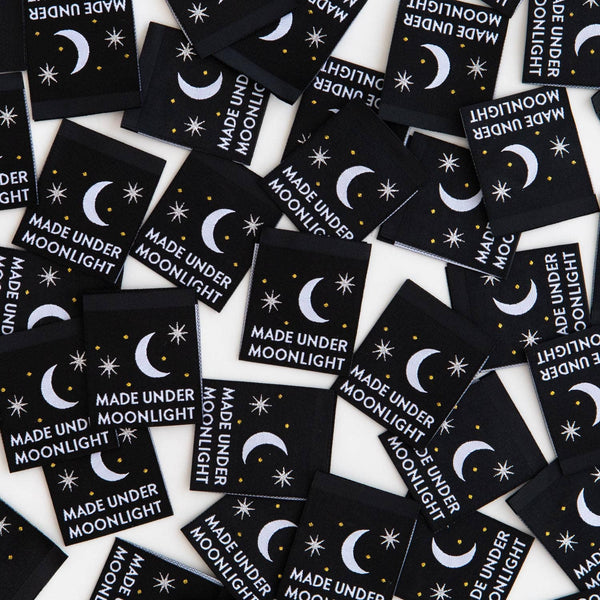 Made Under Moonlight - Woven Clothing Label Tags