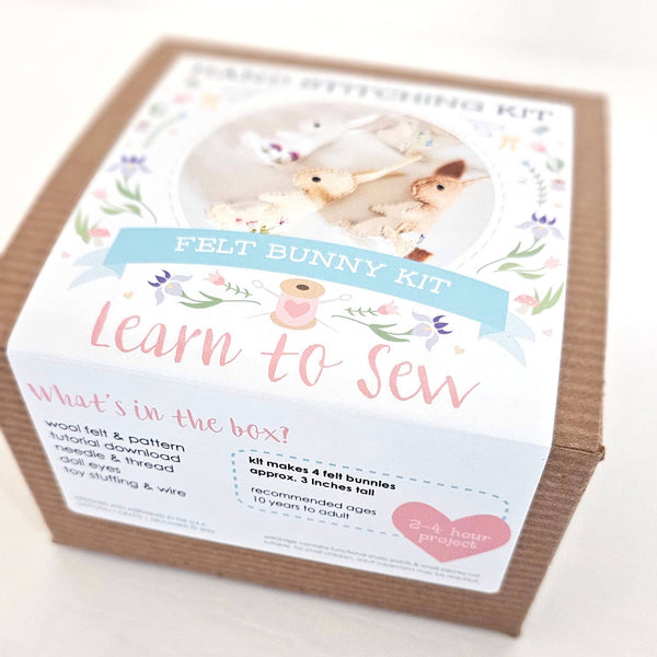 Embroidered Felt Bunny Kit