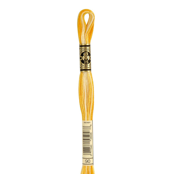 90 Sunny Yellow Ombre DMC Six Strand Embroidery Floss