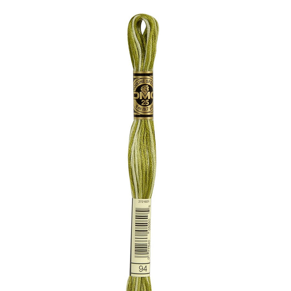 94 Moss Green Ombre - DMC Six Strand Embroidery Floss