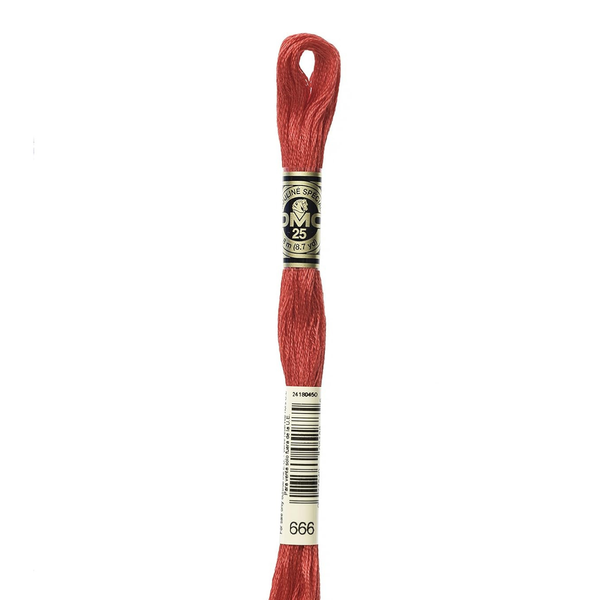 666 Scarlet - DMC Six Strand Embroidery Floss