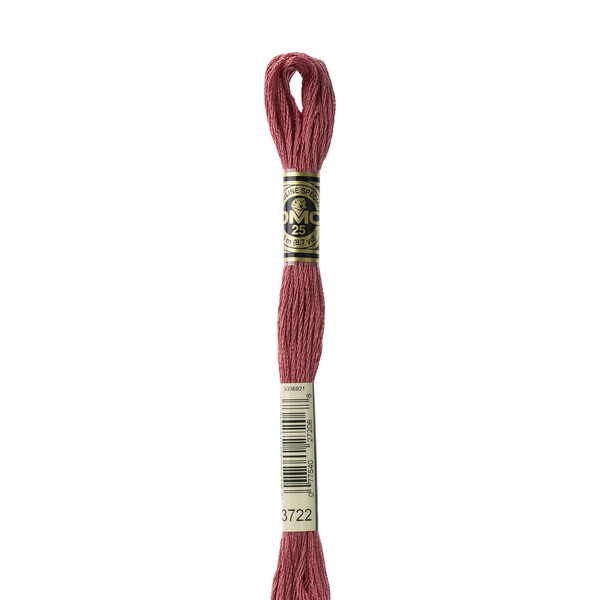 3722 Dark Rosewood - DMC Six Strand Embroidery Floss
