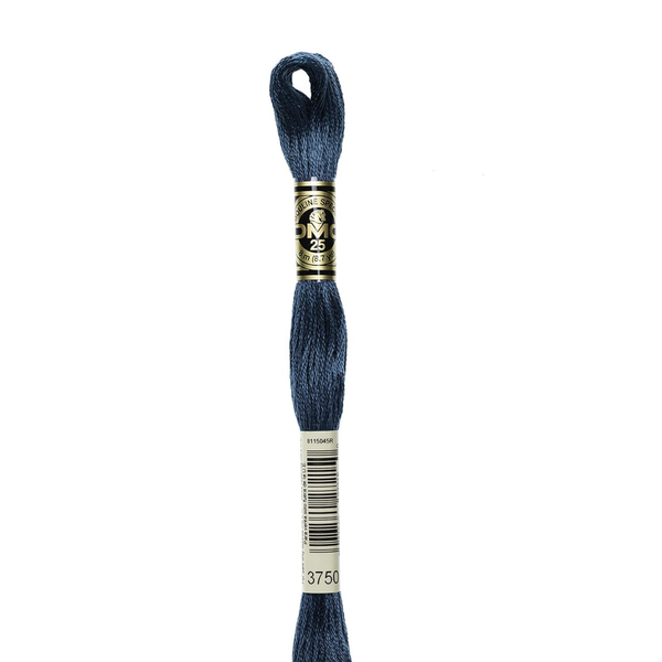 3750 Dark Petrol Blue - DMC Six Strand Embroidery Floss