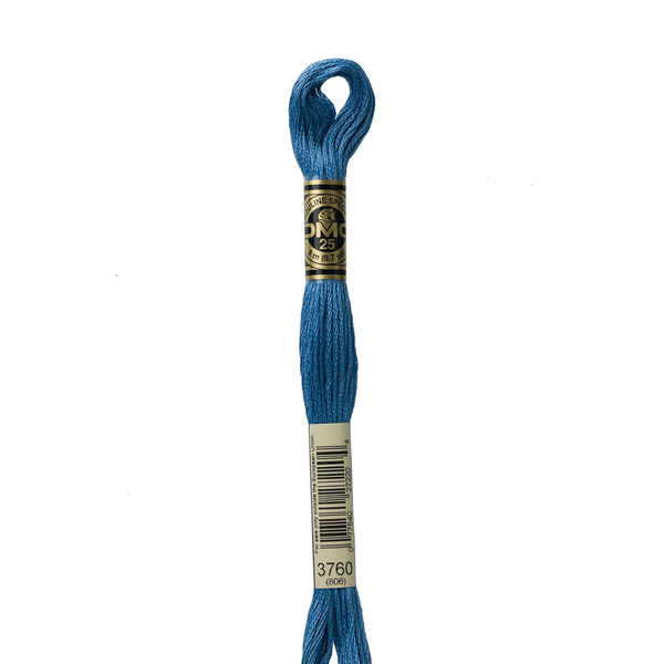 3760 Fjord Blue - DMC Six Strand Embroidery Floss