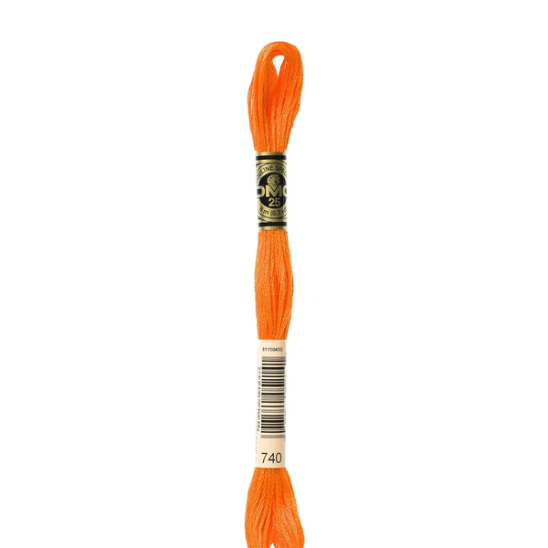 740 Orange Papaya - DMC Six Strand Embroidery Floss