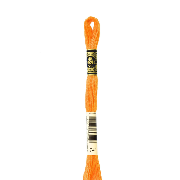 741 Mandarin - DMC Six Strand Embroidery Floss