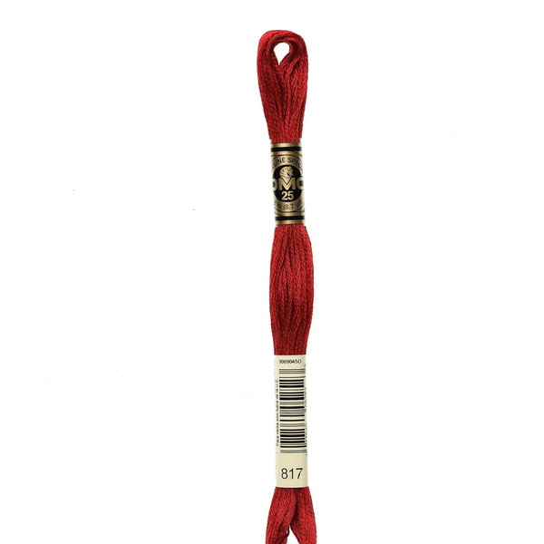 817 Japanese Red - DMC Six Strand Embroidery Floss