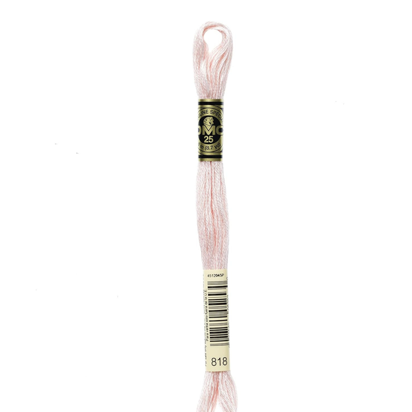 818 Powder Pink - DMC Six Strand Embroidery Floss