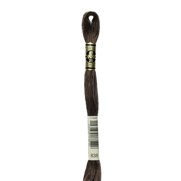 838 Dark Wood - DMC Six Strand Embroidery Floss
