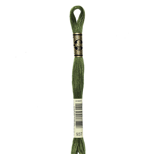 937 Moss - DMC Six Strand Embroidery Floss