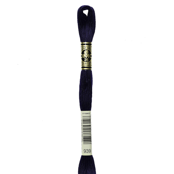 939 Elderberry Blue - DMC Six Strand Embroidery Floss
