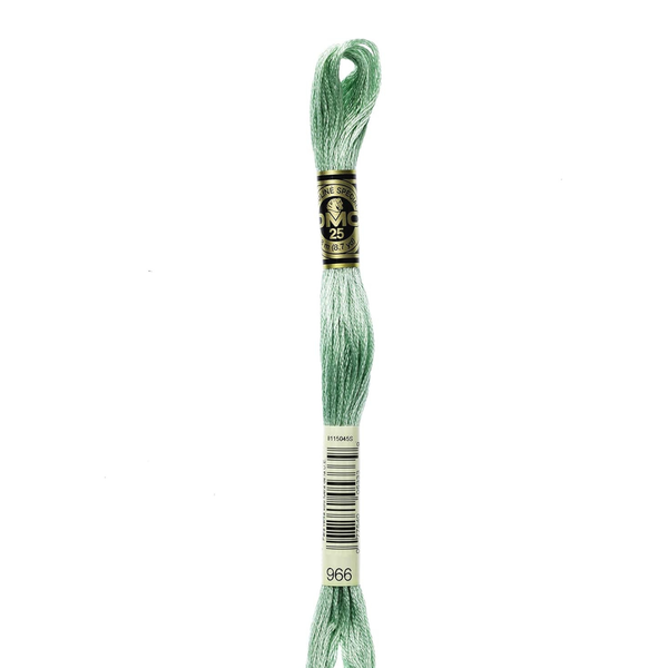 966 Soft Green - DMC Six Strand Embroidery Floss