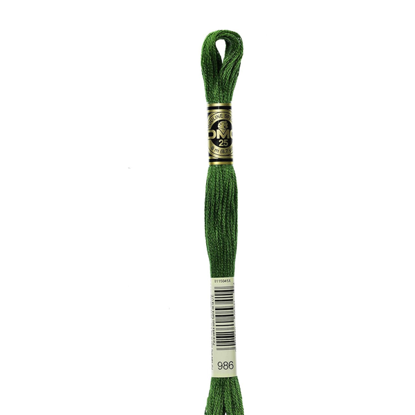 986 Boxwood - DMC Six Strand Embroidery Floss