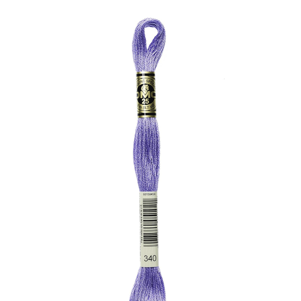 340 Wisteria Blue - DMC Six Strand Embroidery Floss