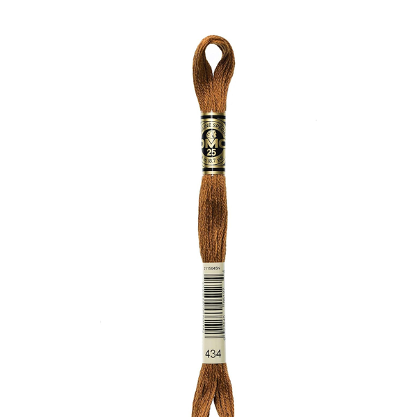 434 Cigar Brown - DMC Six Strand Embroidery Floss