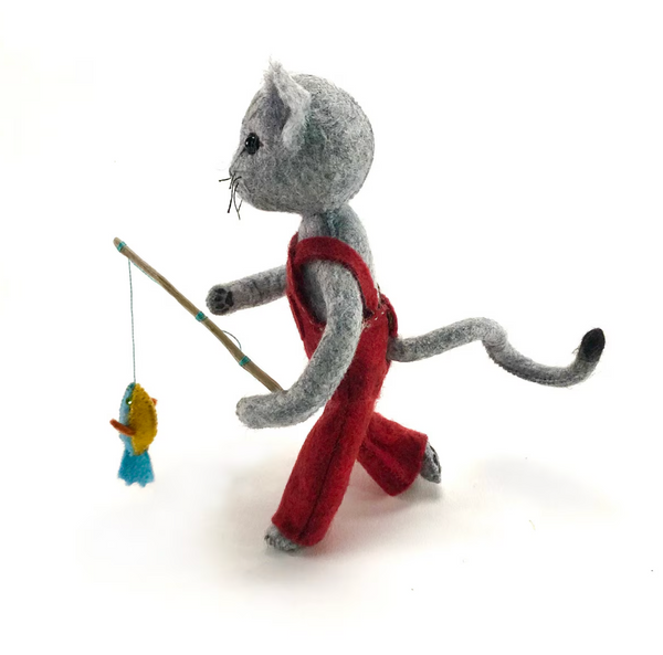 Felt Stitching Kit - Calvin Cat