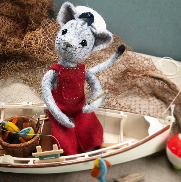 Felt Stitching Kit - Calvin Cat