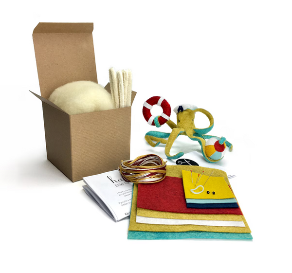Felt Stitching Kit - Ellie Octopus