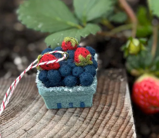 Felt Craft Kit - Blueberry Ornament