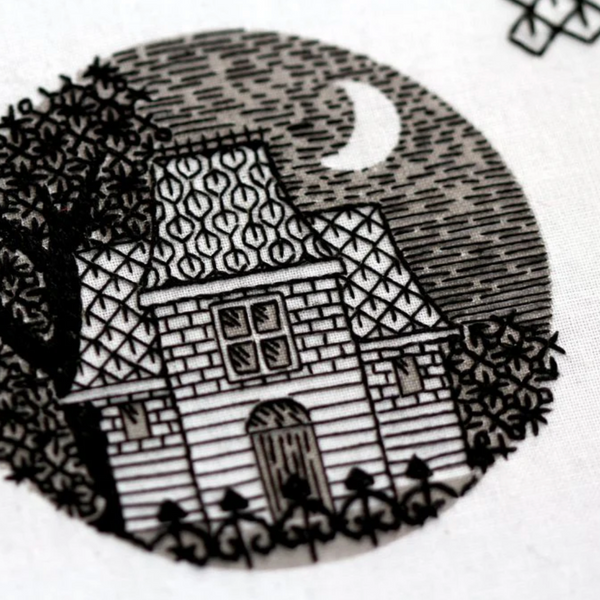 Victorian House - Embroidery Stitch Sampler