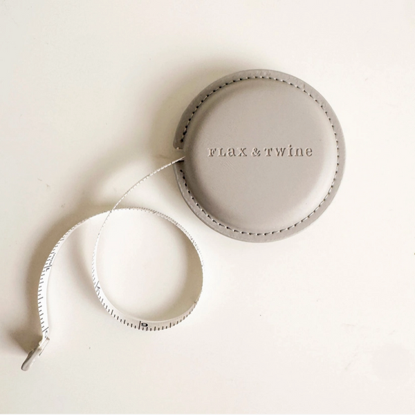 Flax & Twine Embossed Measuring Tape