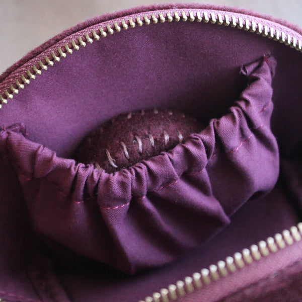 Woolen Zippered Notions Pouch Set