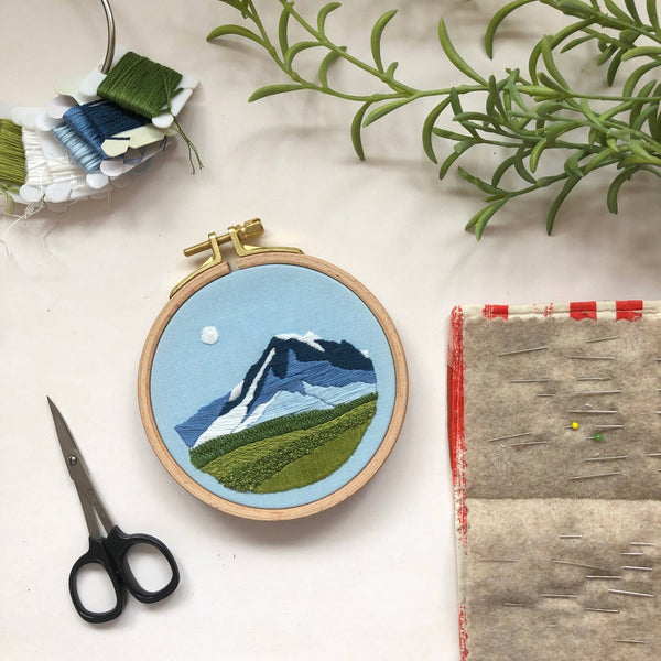 Mountain View Landscape Embroidery Kit