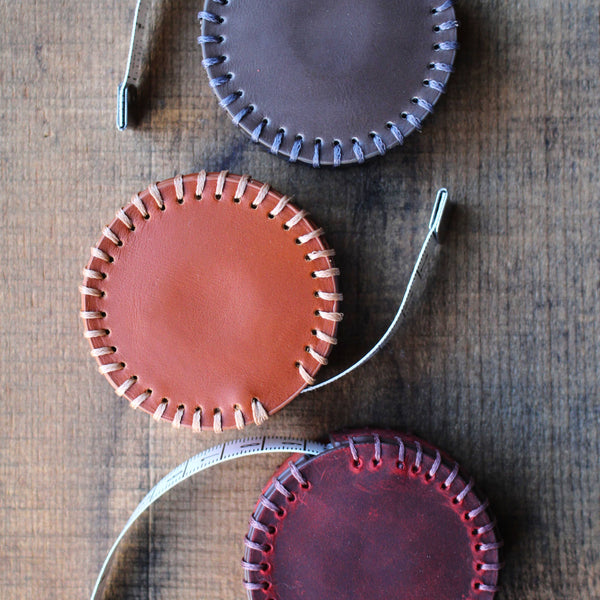Hand-Stitched Leather Tape Measure