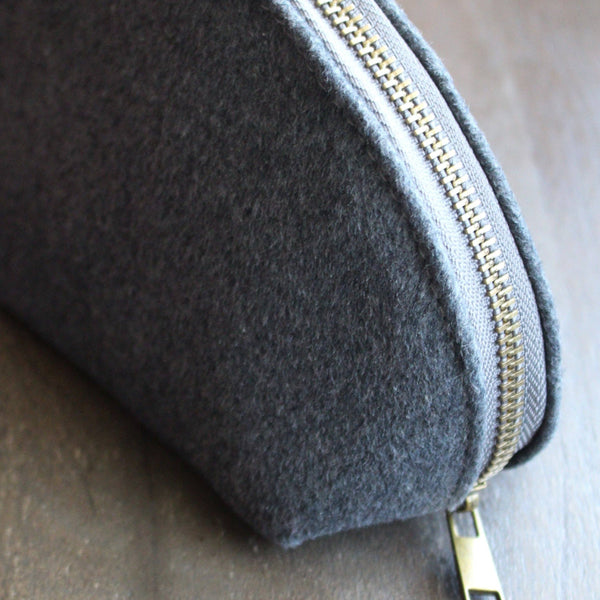 Woolen Zippered Notions Pouch Set