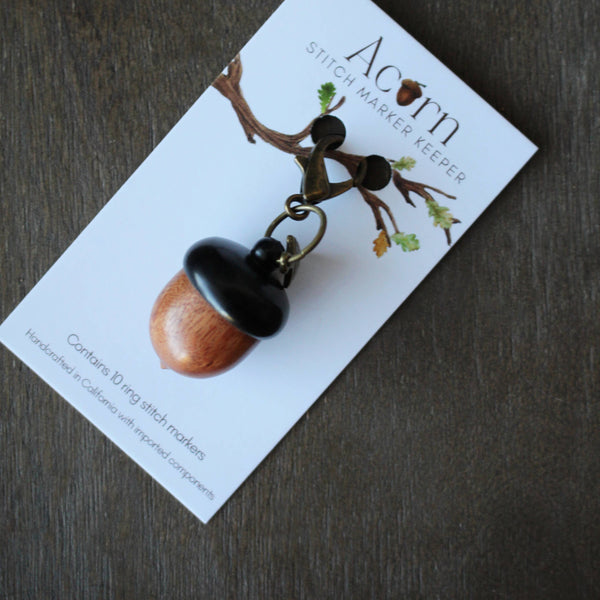 Little Acorn Stitch Marker Keeper