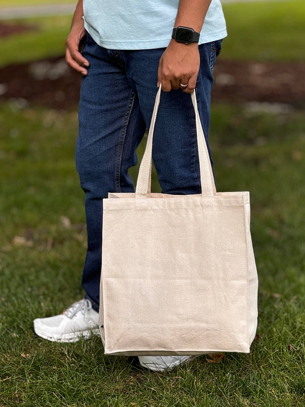Natural Canvas Blank Tote Bag