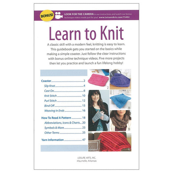 Learn to Knit Book