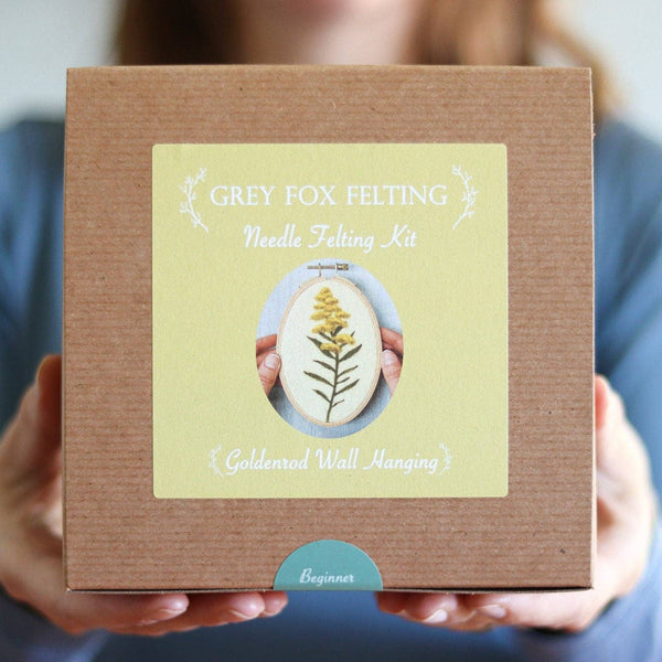 Goldenrod Wall Hanging Needle Felting Kit (Beginner)