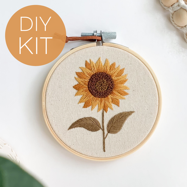 Sunflower Embroidery Kit