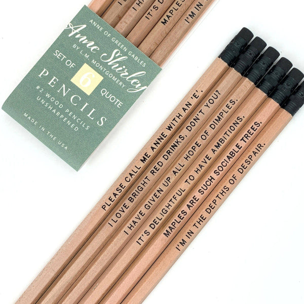 Anne of Green Gables Quote Pencils