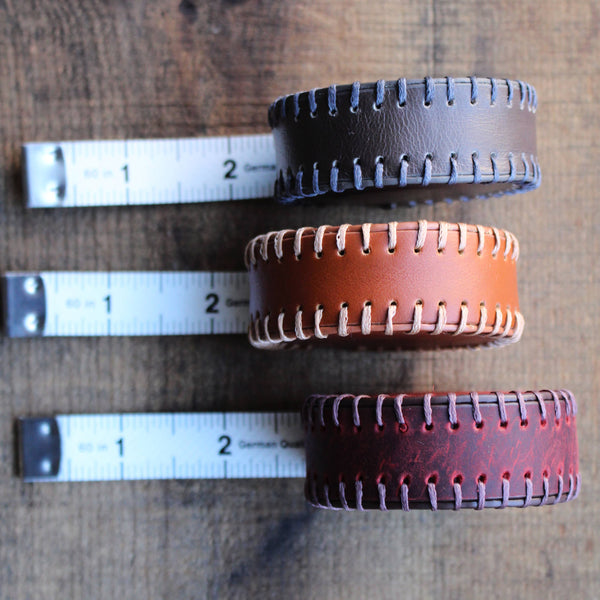 Hand-Stitched Leather Tape Measure