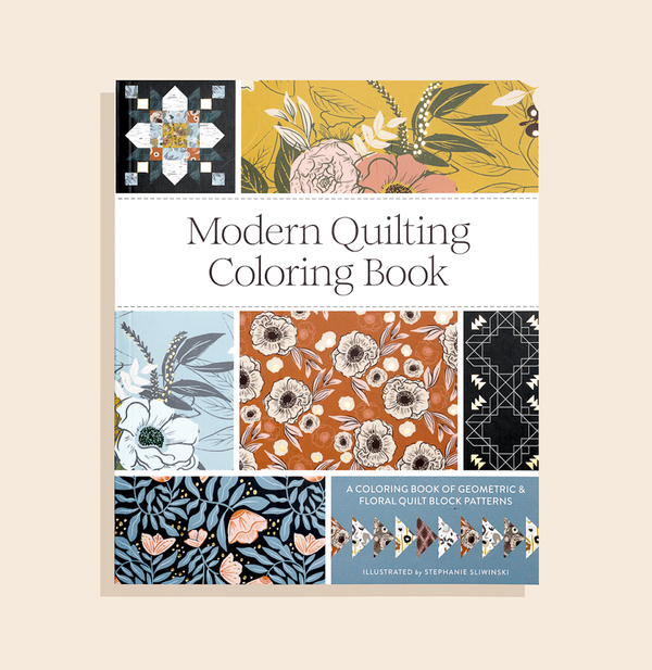 Modern Quilting Coloring Book: Adult Coloring Book