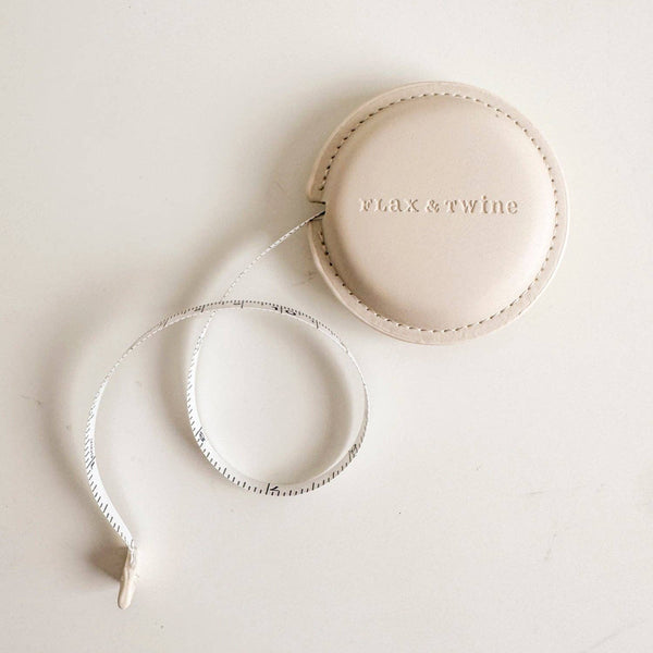 Flax & Twine Embossed Measuring Tape