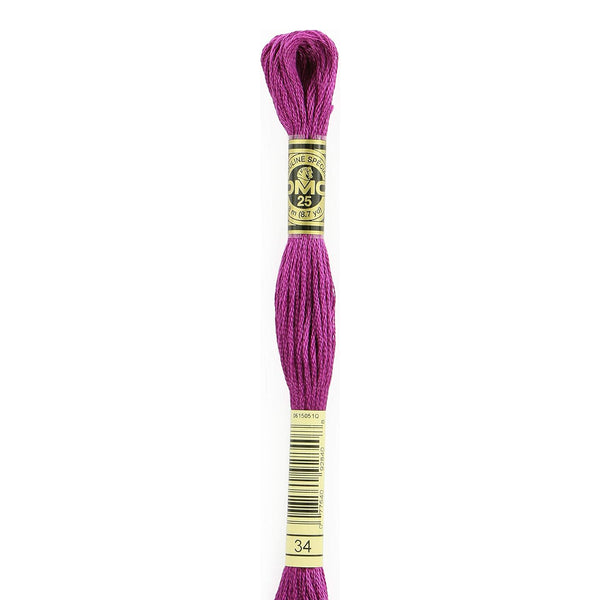34 Tyrian DMC Six Strand Embroidery Floss