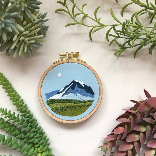 Mountain View Landscape Embroidery Kit